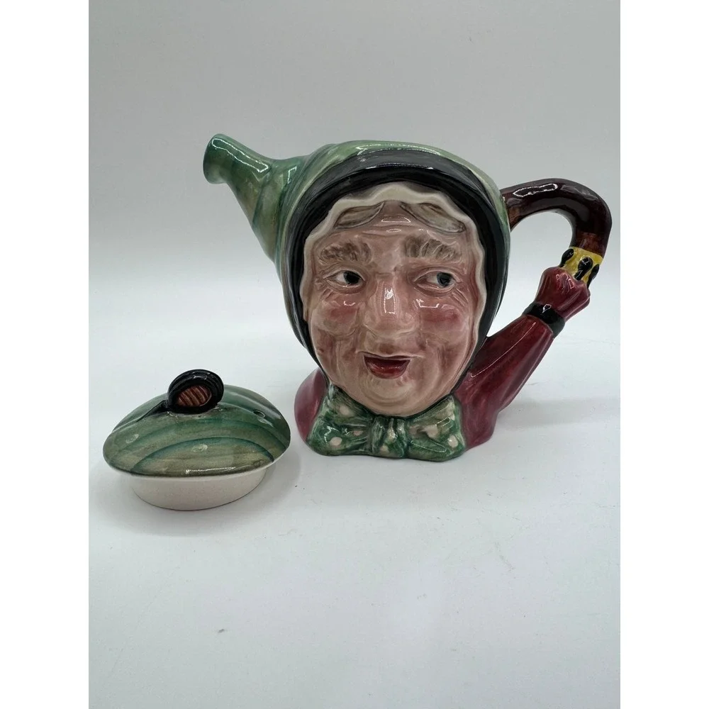 Vintage Beswick England Character Teapot #691 Granny‎ Figurine Pottery 6